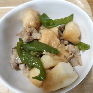 豚肉とはんぺんの甘辛炒め